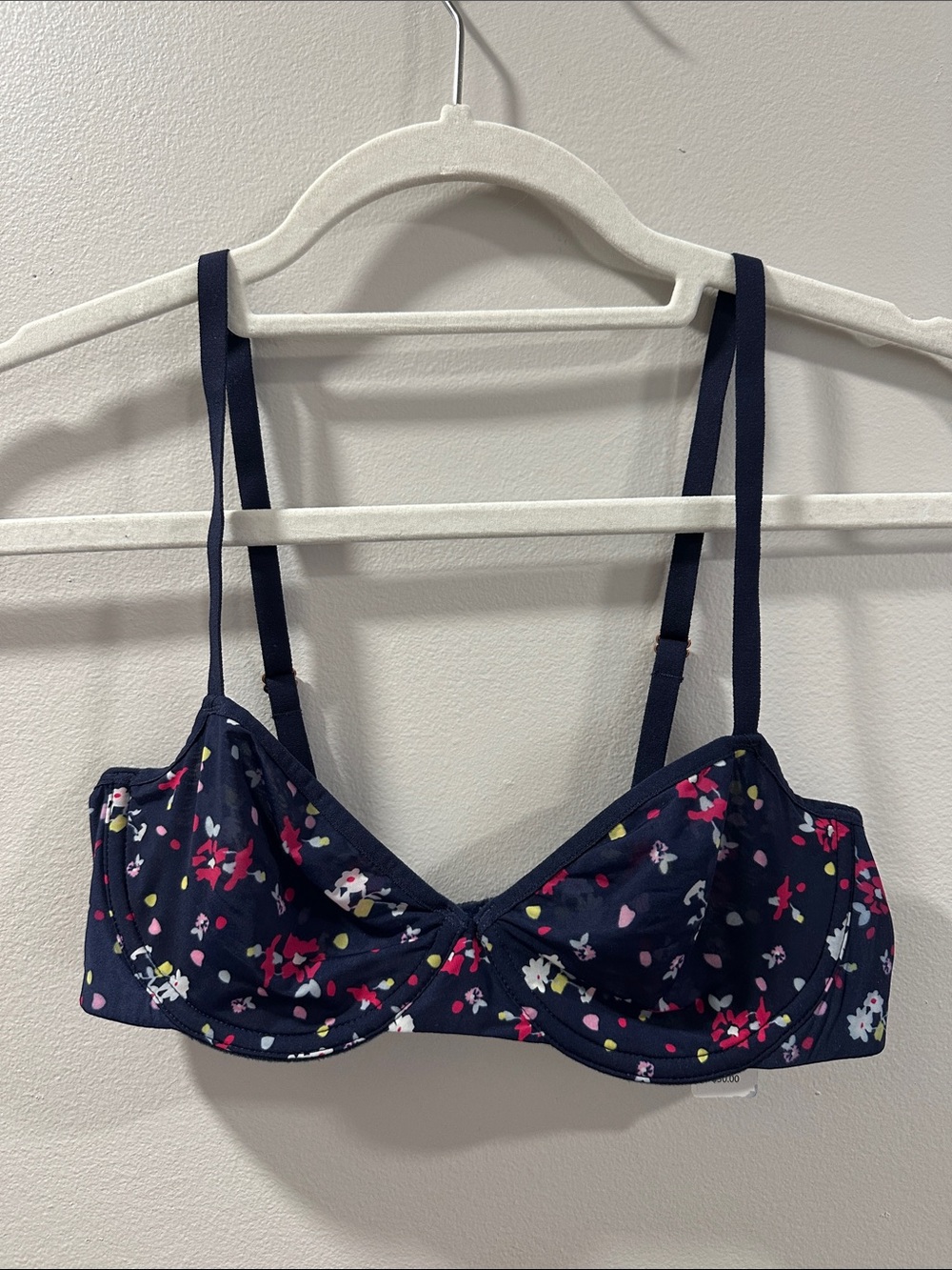 Skarlett Blue Navy Floral Underwire Bralette